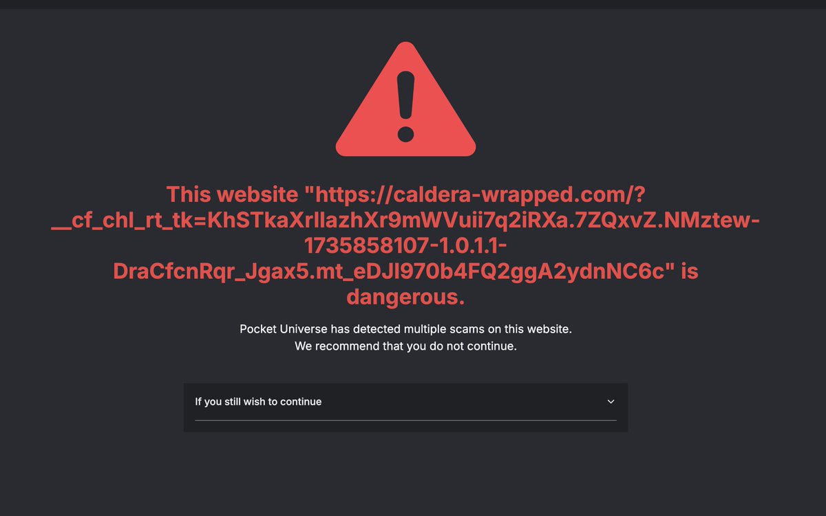 🚨 I Was So Close On Getting DRAINED Today!!

This Fake Imposter Twitter Of Caldera Was Almost Caught Me To Click On Their Link And Get Drained

I Was Just About To Click On The Link And Mint [because of the Kinto Campaign] 

Suddenly Noticed It Doesn't Have The OP [Original