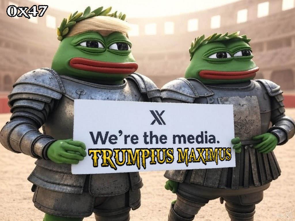I think Trump as #TrumpiusMaximus could be huge.. 

Thanks to <a href="/alx/">ALX 🇺🇸</a>, Elon even updated his profile to #KekiusMaximus - Trump could follow. 

No shilling, no fluff - just thought y’all should know.

👉 dextools.io/app/en/token/t…