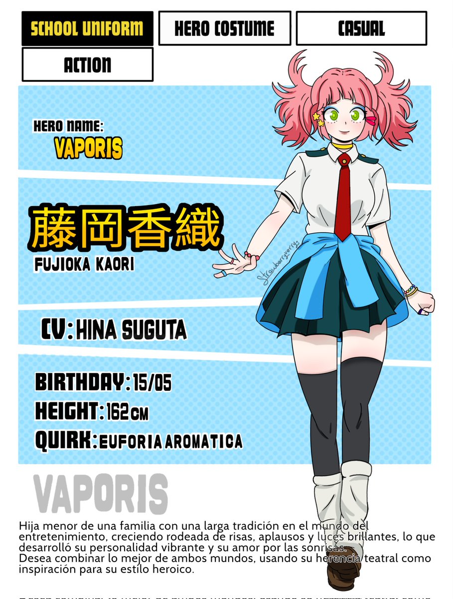 _strawberryvery's tweet photo. Reiniciando la cuenta con fichas de mi oc Kaori 🎡✨️

#BNHAOC #ocdrawing https://t.co/fKmadYG49Y