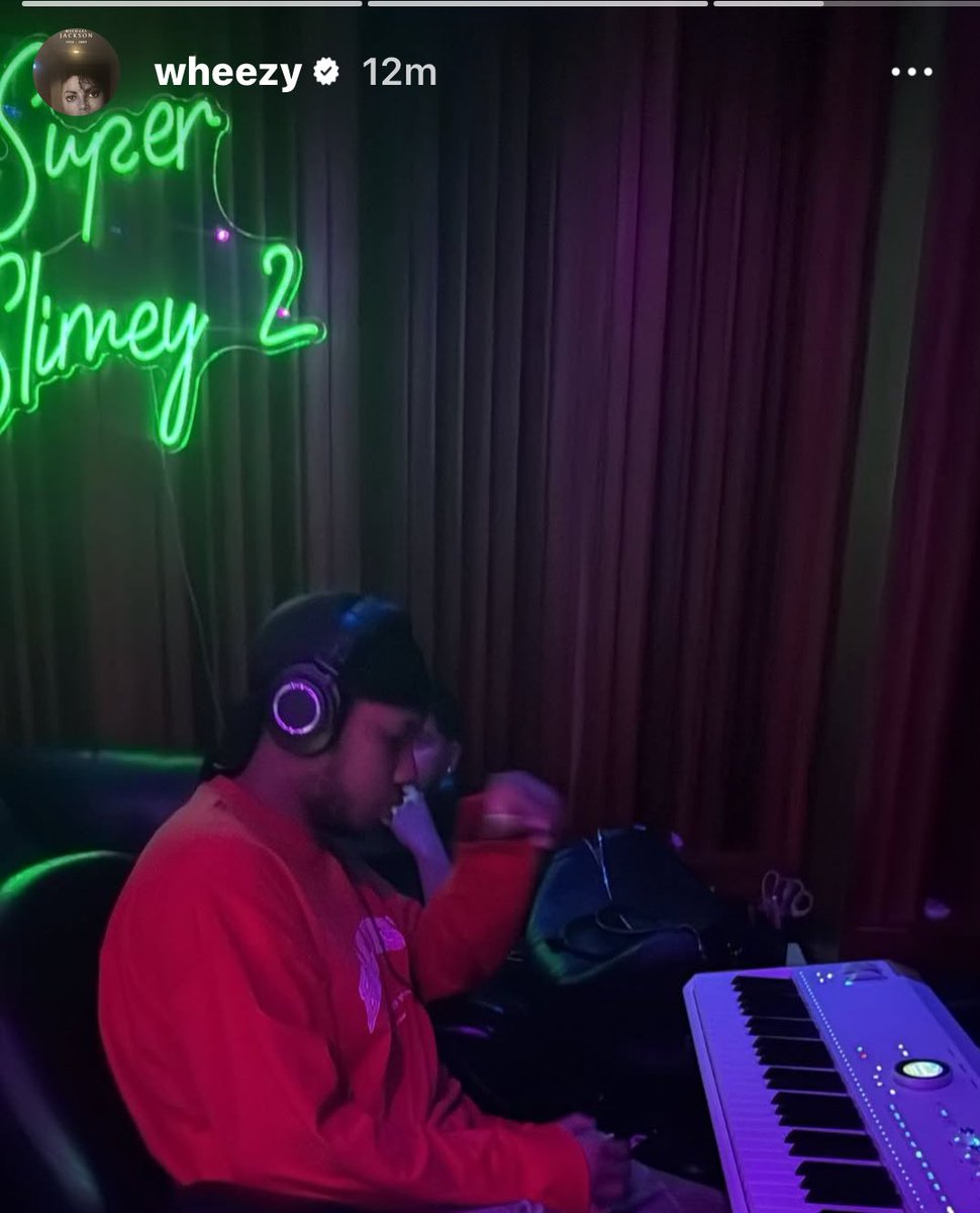 nfr_podcast's tweet photo. A 'Super Slimey 2' sign was spotted in the studio… 👀

Future x Young Thug part 2? https://t.co/uxGkLlSmGU
