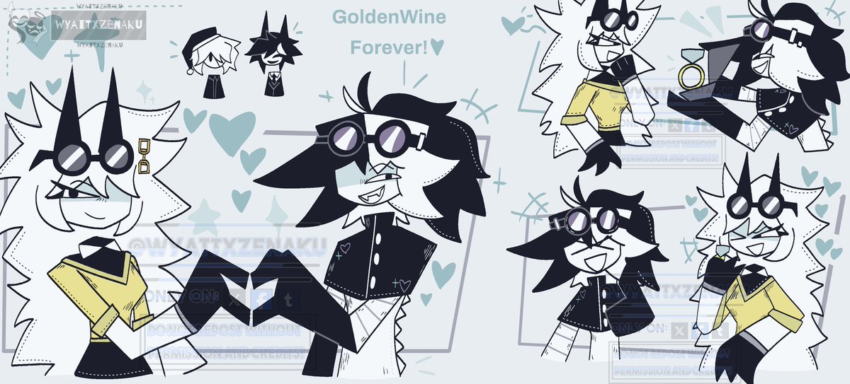 wyattxzenaku's tweet photo. • Goldenwine •

Zip Kinsona - Zinner
Edward Kinsona - Eleanor

Art reference by: A3DGhost

#fundamentalpapereducation #fpe #fundamentalpapereducationoc #fpeOC #fpekinsona https://t.co/gZXsOeVX1K