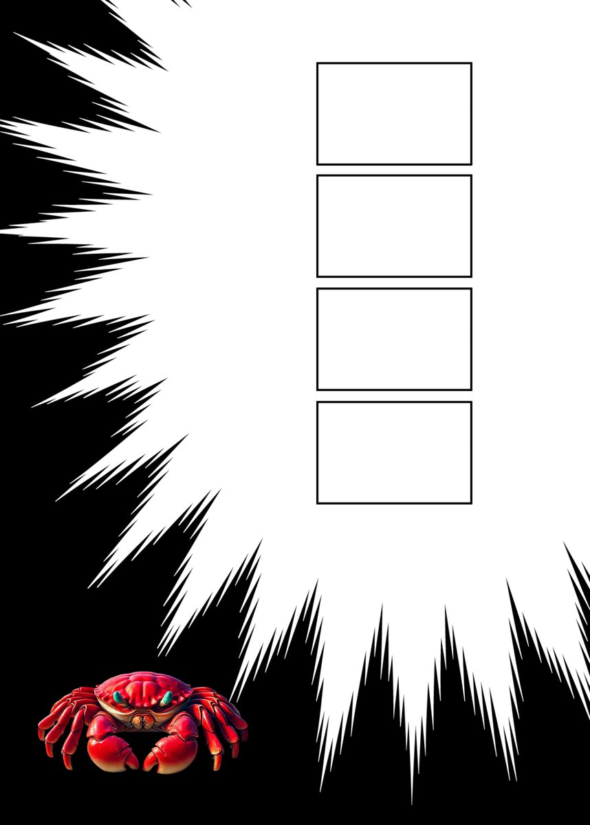 カニは乗り越えられる試練しか与えない
#現代4コマ 