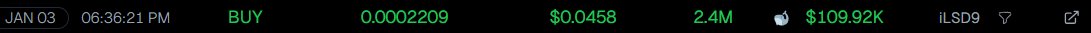 Who just aped $109K of $Buzz?