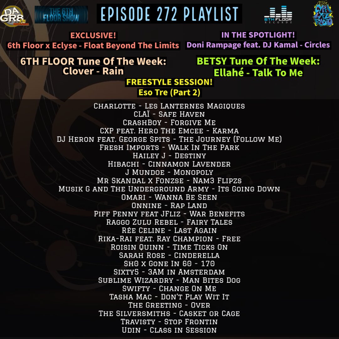 The 6th Floor Show (@the6thfloorshow) on Twitter photo Episode 272 #ComingSoon 07/01/24 #The6thFloorShow
<a href="/Eclyse47/">Dan Patton</a> <a href="/DoniRampage/">BIG HMG š</a> <a href="/jessclover2/">jessclover</a> <a href="/CR4SHBOY4/">CRASHBOY</a> <a href="/Herotheemcee/">Hero The Emcee</a> <a href="/DJ_HERON/">DJ HERON</a> <a href="/GeorgeSpits/">George Spits</a> <a href="/Jmundoe/">Jmundoe</a> <a href="/Mr_skandal_0121/">MR SKANDAL</a> <a href="/Fonzse/">Shellington Levy/Baby š¦</a> <a href="/Onnine09/">O9</a> <a href="/MotmanOfficial/">Motman</a> Episode 272 #ComingSoon 07/01/24 #The6thFloorShow
<a href="/Eclyse47/">Dan Patton</a> <a href="/DoniRampage/">BIG HMG š</a> <a href="/jessclover2/">jessclover</a> <a href="/CR4SHBOY4/">CRASHBOY</a> <a href="/Herotheemcee/">Hero The Emcee</a> <a href="/DJ_HERON/">DJ HERON</a> <a href="/GeorgeSpits/">George Spits</a> <a href="/Jmundoe/">Jmundoe</a> <a href="/Mr_skandal_0121/">MR SKANDAL</a> <a href="/Fonzse/">Shellington Levy/Baby š¦</a> <a href="/Onnine09/">O9</a> <a href="/MotmanOfficial/">Motman</a>