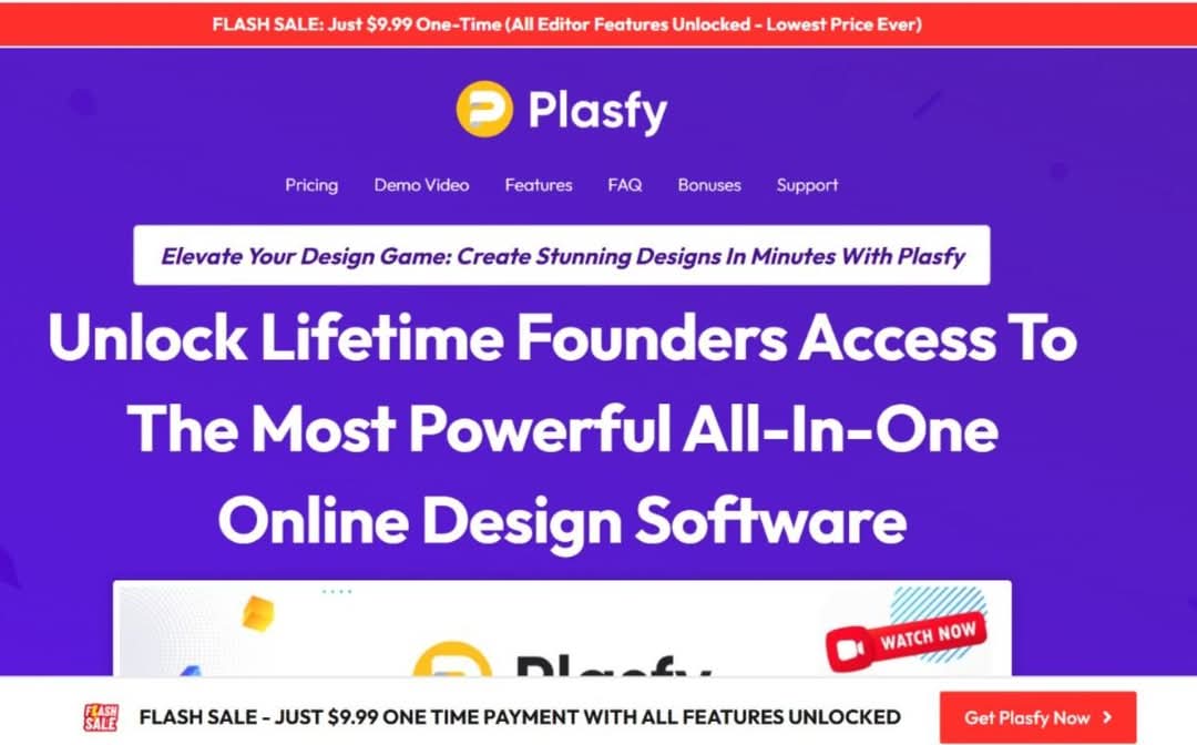 PANIhq's tweet image. Plasfy is a powerful all-in-one easy-to-use online software that allows you to create professional graphics and designs for your business in just a few minutes.

👉 Grab Plasfy now: l.panihq.com/plasfy