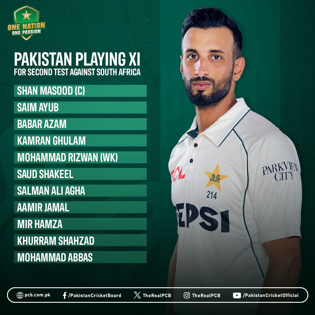 iAliNasir786's tweet image. #PakVsSA #Secondtest