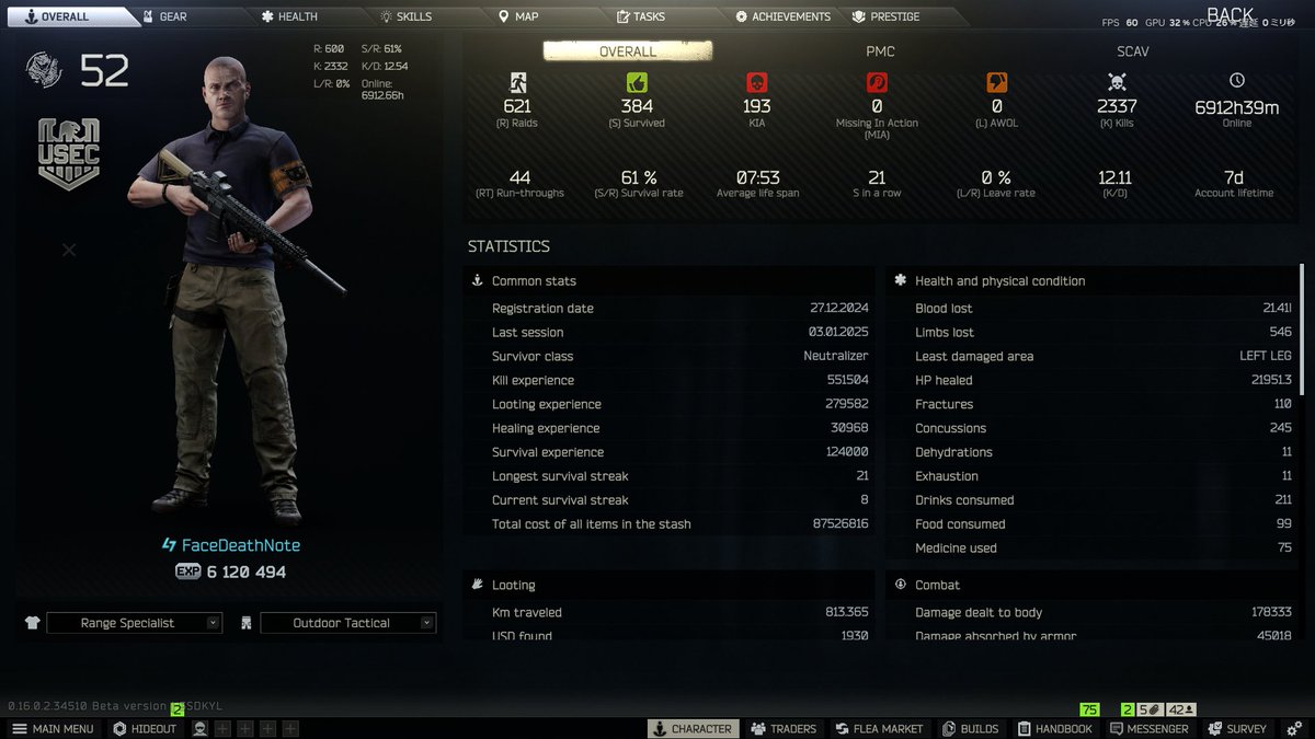 tamatthiii's tweet image. #EscapefromTarkov 
世界最速きたあああ！！！！！
今シーズン世界一位取り返したあああああ！！
応援、協力してくれたみんな本当にありがとう！