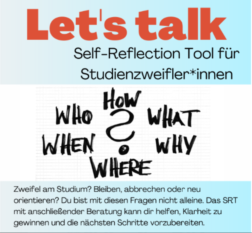 Zu Beginn, mittendrin oder kurz vor Schluss: Viele Studierende fragen sich früher oder später, ob sie eigentlich das Richtige studieren. Diese Situation kann quälend sein. Geht es dir genauso?
Wir sind für dich da!
🗓️22.01.2025
🕔17 Uhr
➡️JBA Koblenz, Viktoriastraße 38