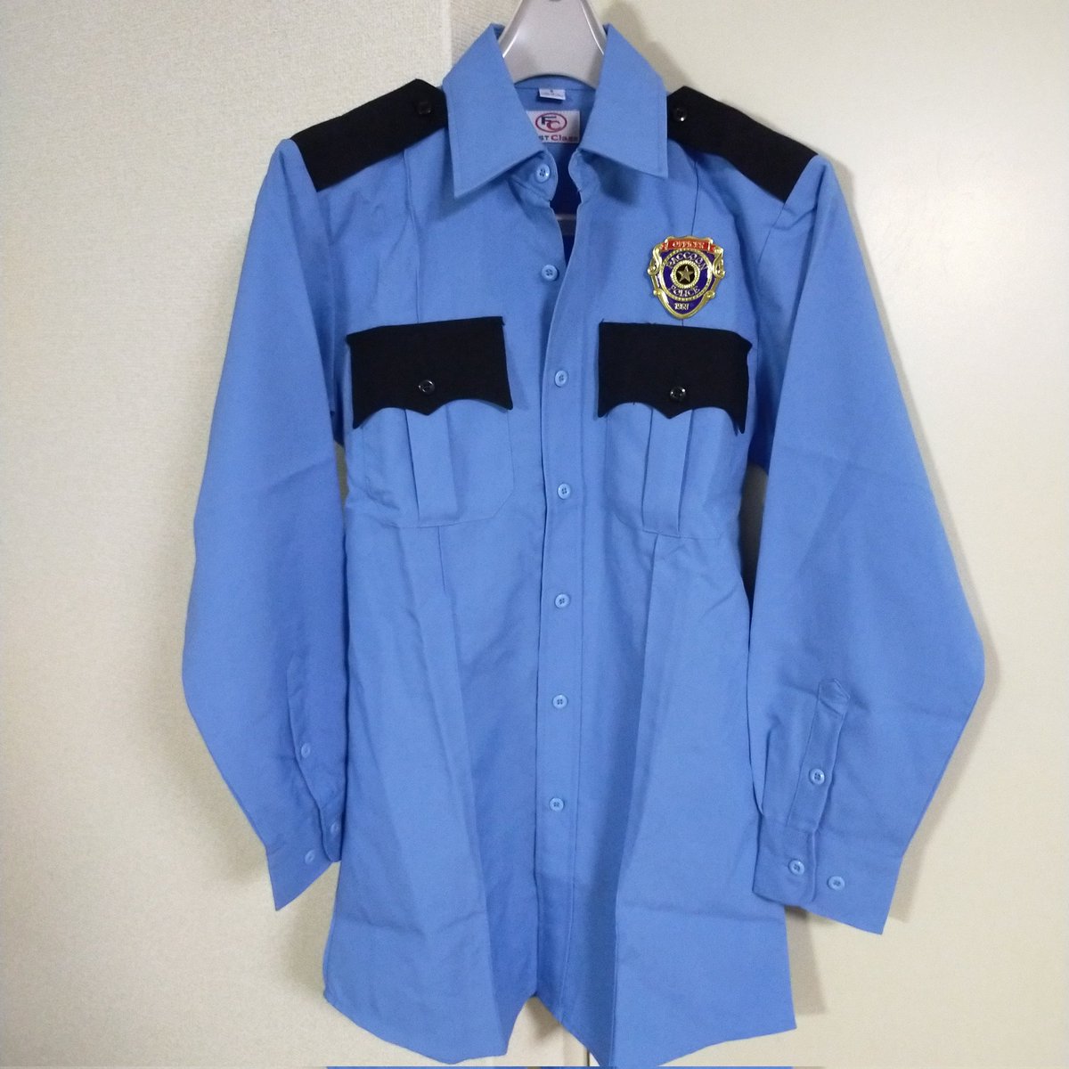 vorkコラボ品　バイオハザード　R.P.D. 半袖シャツ 黒　ラクーン市警 vorkコラボ品バイオハザードR.P.D. 半袖シャツ 黒ラクーン市警