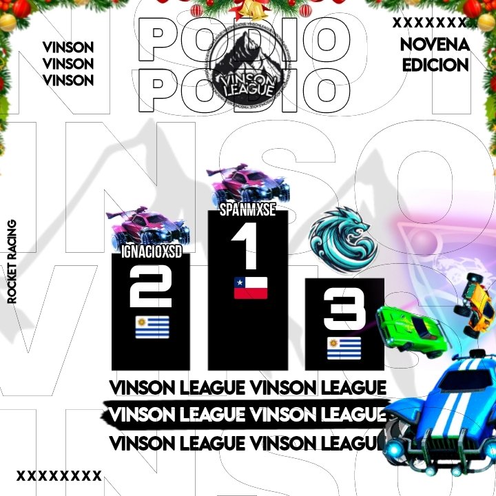vinsonleague's tweet photo. #Podio🏔️ #Edicion9🏔️ #RocketRacing🏔️
Hace unos momentos se llevó a cabo una nueva edición relámpago gratuita en donde fue #spanmxse (🇨🇱) el claro dominador tras ganar las 3/3 carreras fijadas.
Podio | 📊
🥇#Spanmxse (🇨🇱)
🥈#Ignacionxsd (🇺🇾)
🥉#Kosawa (🇺🇾)
#VinsonLeague🏔️ https://t.co/h4zxGGXiky