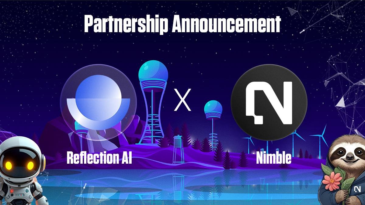 We're thrilled to announce <a href="/Nimble_Network/">Nim.Trade</a>'s partnership with <a href="/ReflectionAI_/">ReflectionAI</a>, a trailblazer in advanced AI solutions. 

We are pushing the boundaries of what's possible in AI and Web3! Get ready for groundbreaking innovations as we elevate AI and Web3 together.