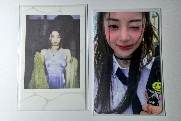 𖧷 ˓ ⊹  ָ࣪  ≀ wts lfb ph #bentaro  
   ♥︎ ive &amp; lesserafim photocards
   ╰► ₱300 SET
★ !  payo
★ !  onhand and in good condi
★ !  prio taking more

# ive lesserafim yunjin antifragile pola weverse wink pob photocard photocards