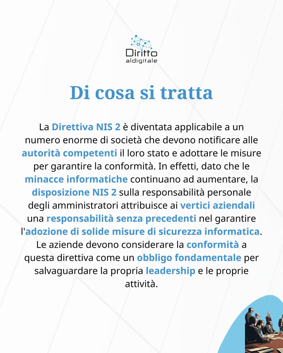 dirittodigitale's tweet image. 📑 NIS 2: la responsabilità personale degli amministratori per mancanza di conformità è un messaggio di avvertimento

📌 Ne ha discusso Giulio Coraggio di DLA Piper nell&apos;articolo pubblicato su Diritto al Digitale

#amministratori #NIS2 #conformità #dlapiper #proudtobedlapiper