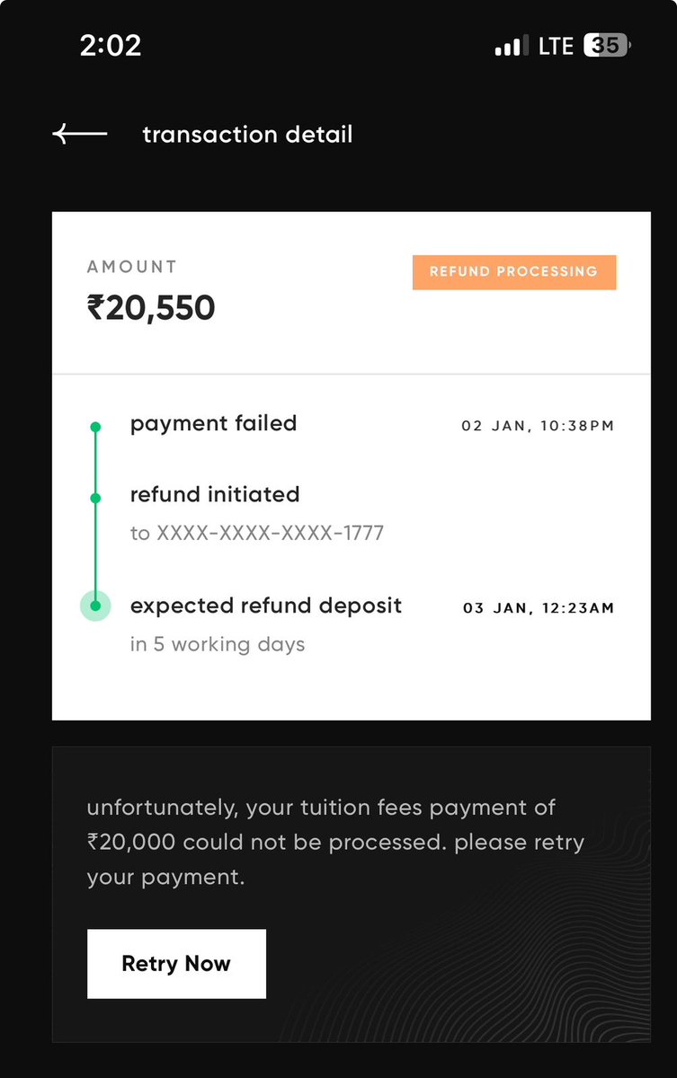 mraj7188's tweet photo. @CRED_support @CRED_club Why should I wait for 7 days for a failed transaction? I have to pay the rent Today, and you guys are estimating the refund date as 10th Jan. What kind of pathetic service is that? Is this really how you handle failed transactions on your end? https://t.co/uNd2shMoQA