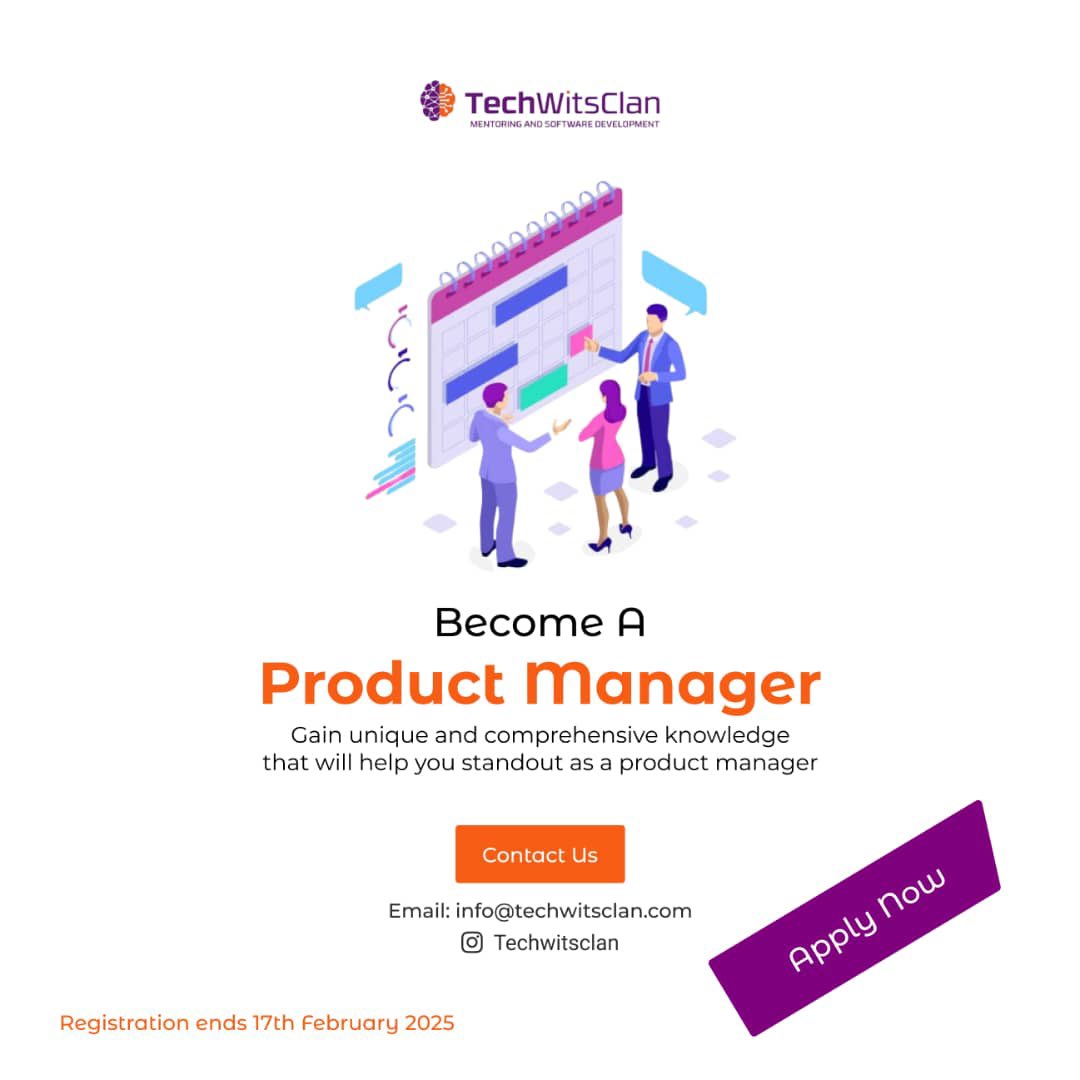 TechWitsClan's tweet image. Start the year strong!!!
This is an opportunity to become the Tech bro and Sis you have always wanted to be…

Registerstion link:-
forms.gle/BE5Y2Fg7zTXfE5…

#productmanagement #techwitsclan #bootcamp #productdesign #frontenddevelopment #backenddevelopment