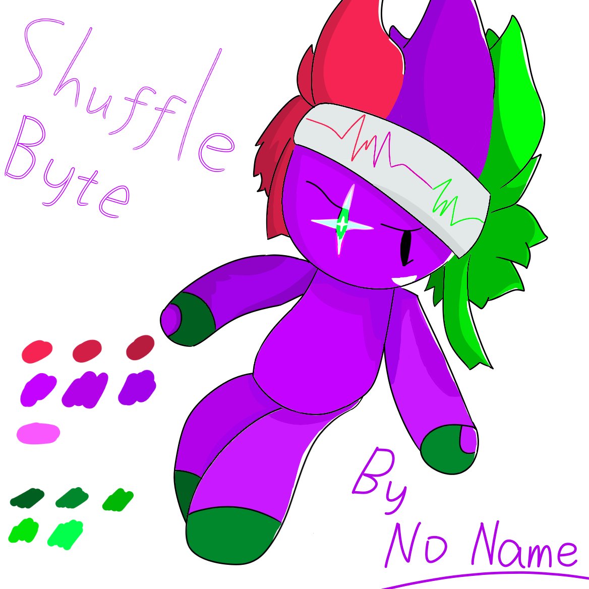 "Everybody's watching you！"
——————
Happy new year, Byte Funkin and others! Even though Byte Funkin has been cancelled.
Anyway, I like ShuffleByte and other Byte characters.
This is my first painting in 2025, so I chose Shufflebyte. He is so cool！😍#ByteFunkin
