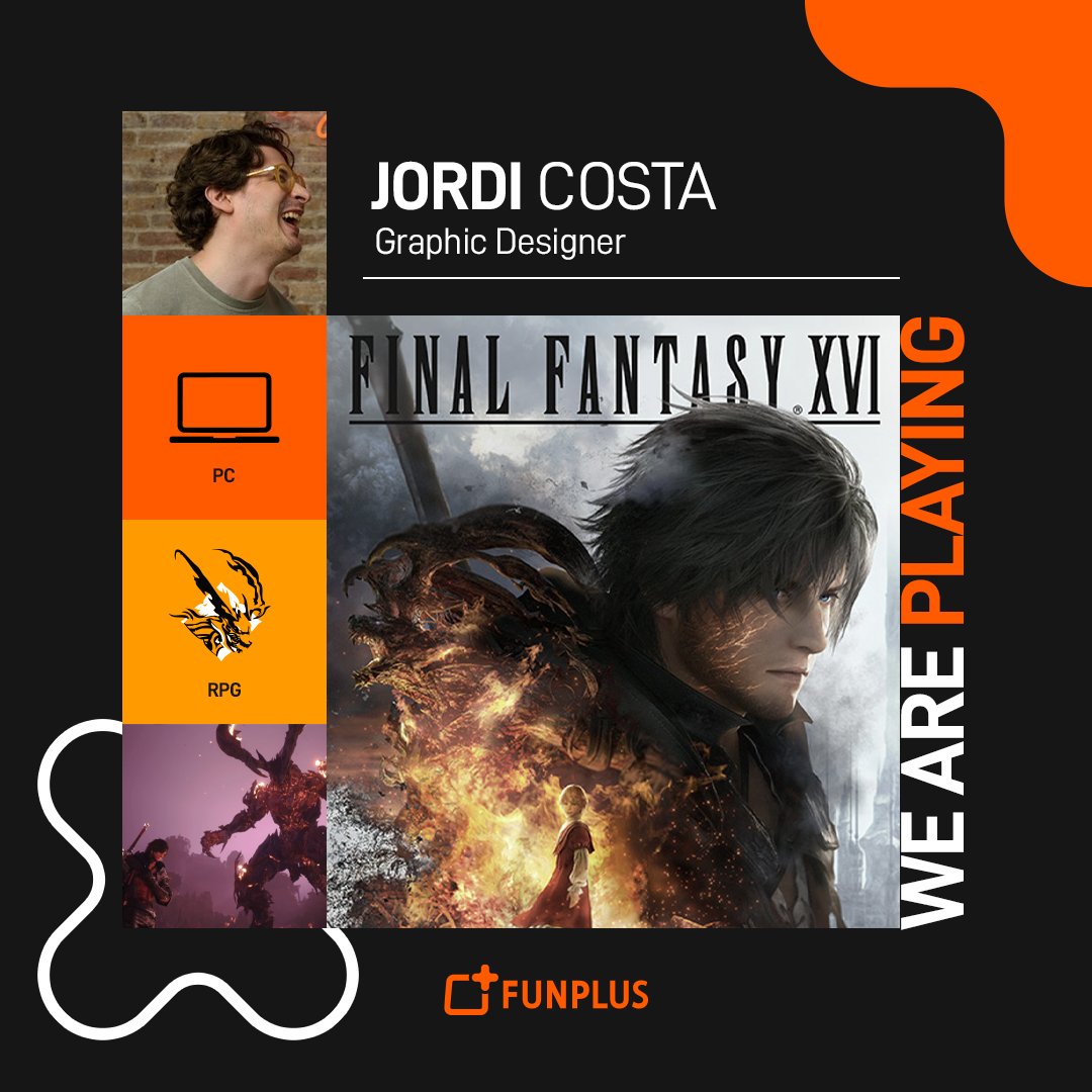 FunPlusGames's tweet image. 🕹️🎮Here comes another series of #FunPlusPlays! Meet Jordi Costa, our brilliant Graphic Designer &amp;amp; 2D Artist. He&apos;s all about Final Fantasy XVI on PC these days. He says it&apos;s a must-play for its riveting story and real-time combat. What&apos;s your current gaming masterpiece?

#FunPlus