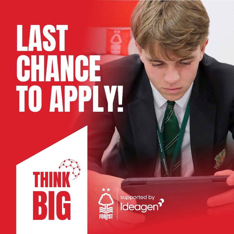 NFFC_Community's tweet photo. 🚨 Last chance to apply! 🚨

We're hiring for TWO exciting roles with the @ThinkBigGoals programme, delivered in partnership with @Ideagen_

📅 Deadline: 5th January