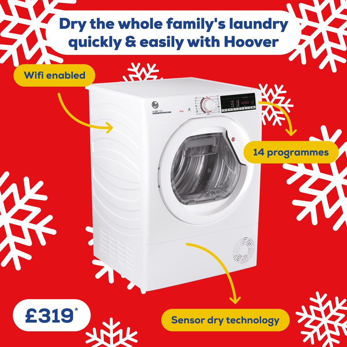 euronics_UK's tweet photo. The Hoover HLEH8A2TE is a great option for your family home, including 14 programmes and Sensor Dry technology, this machine takes care of your drying needs.

https://t.co/aa9woC3SHn

#TheHomeofElectricals #ShopLocal #WinterPicks #Hoover https://t.co/uvHAZDNIHo