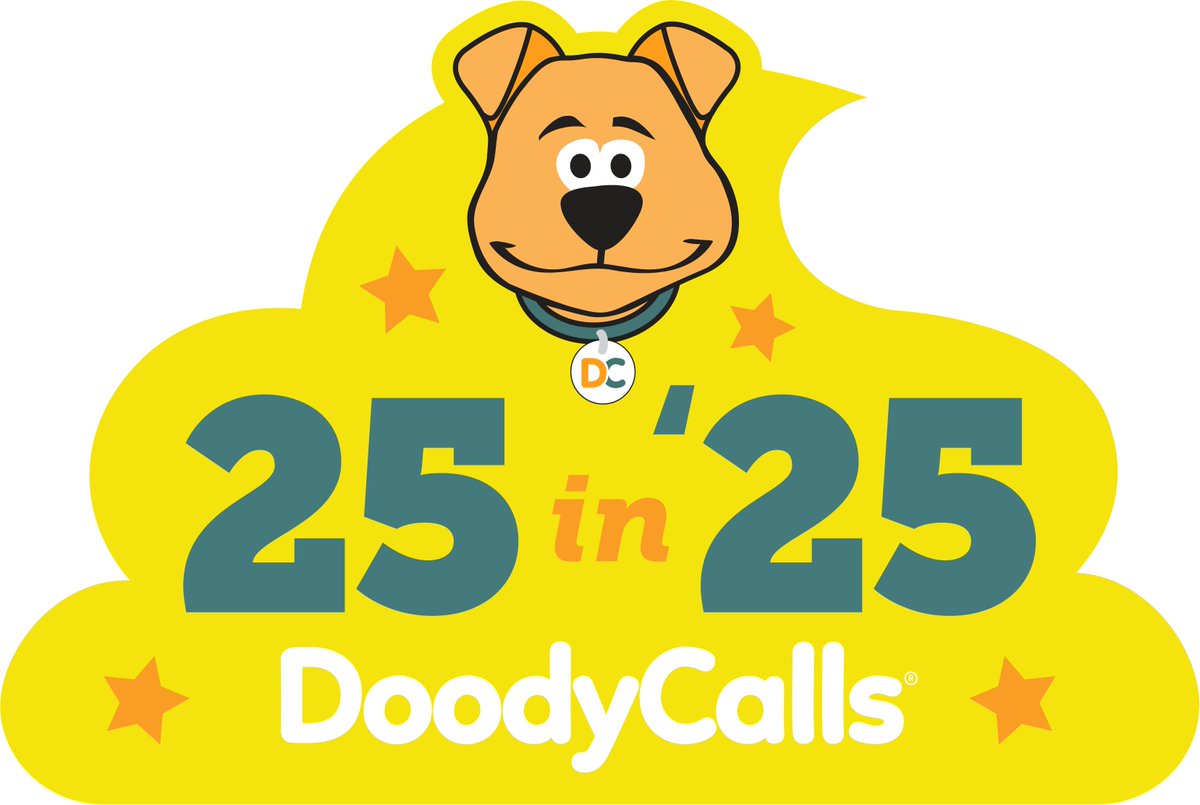 🎉 <a href="/DoodyCallsHQ/">DoodyCalls</a> turns 25! 🐾 America's #1 pet waste removal service since 2000, keeping yards poop-free &amp; communities clean. Here's to 25 more years of scooping excellence! 🚗💚 #DoodyCallsTurns25 #PetWastePros #CleanCommunities #GreenerLiving