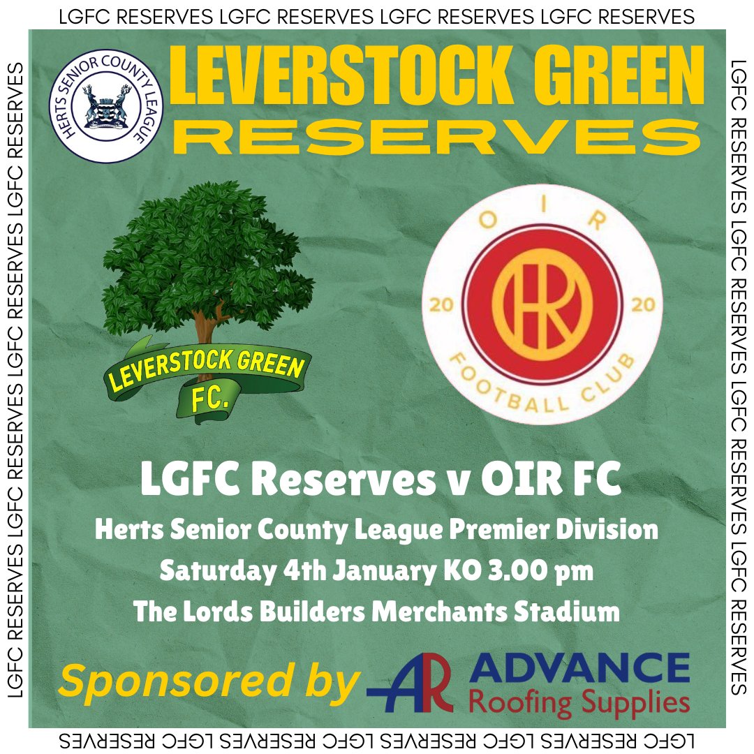 ➡️NEXT UP

We are hopefully back in action tomorrow with a home game against <a href="/OIRFC_/">OIR FC</a> in the <a href="/hscfl/">HSCL</a> Premier Division!

KO 3pm at the <a href="/LordsBuildersM/">Lords Builders Merchants</a> Stadium
Admission £5

#UptheRessies