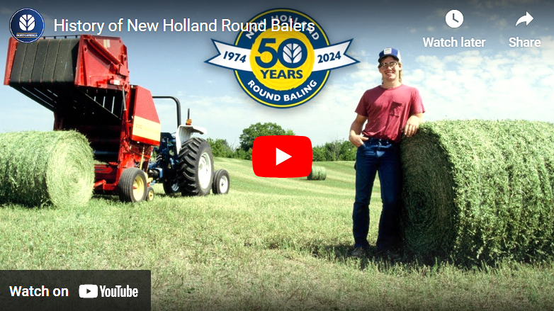 NHDlrsOntario's tweet photo. This past year marked 50 years of #NewHolland round baler innovation. A nice look back here: https://t.co/9oHPVnrAaA

While we watch and enjoy the video, a friendly reminder that the best is yet to come. Stay tuned.

@NHAgriculture #NewHollandDealers #OntAg https://t.co/dBUjx9mk6m