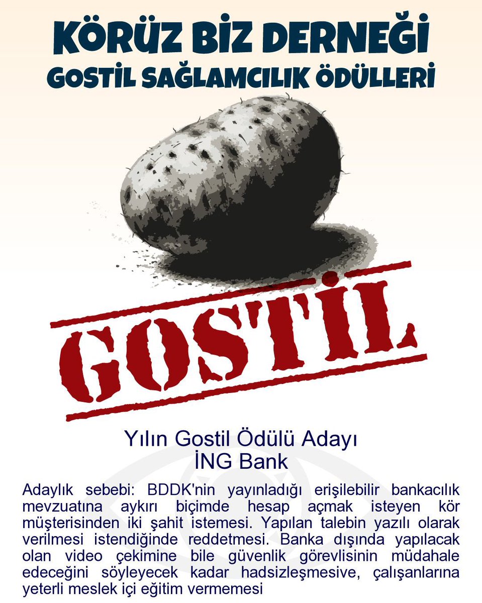 koruz_biz's tweet photo. ING Bank, engelli müşteriden iki şahit istiyor!
#Gostillendiniz @ingturkiye @TuruncuDestek https://t.co/vSpIfjAbuo
