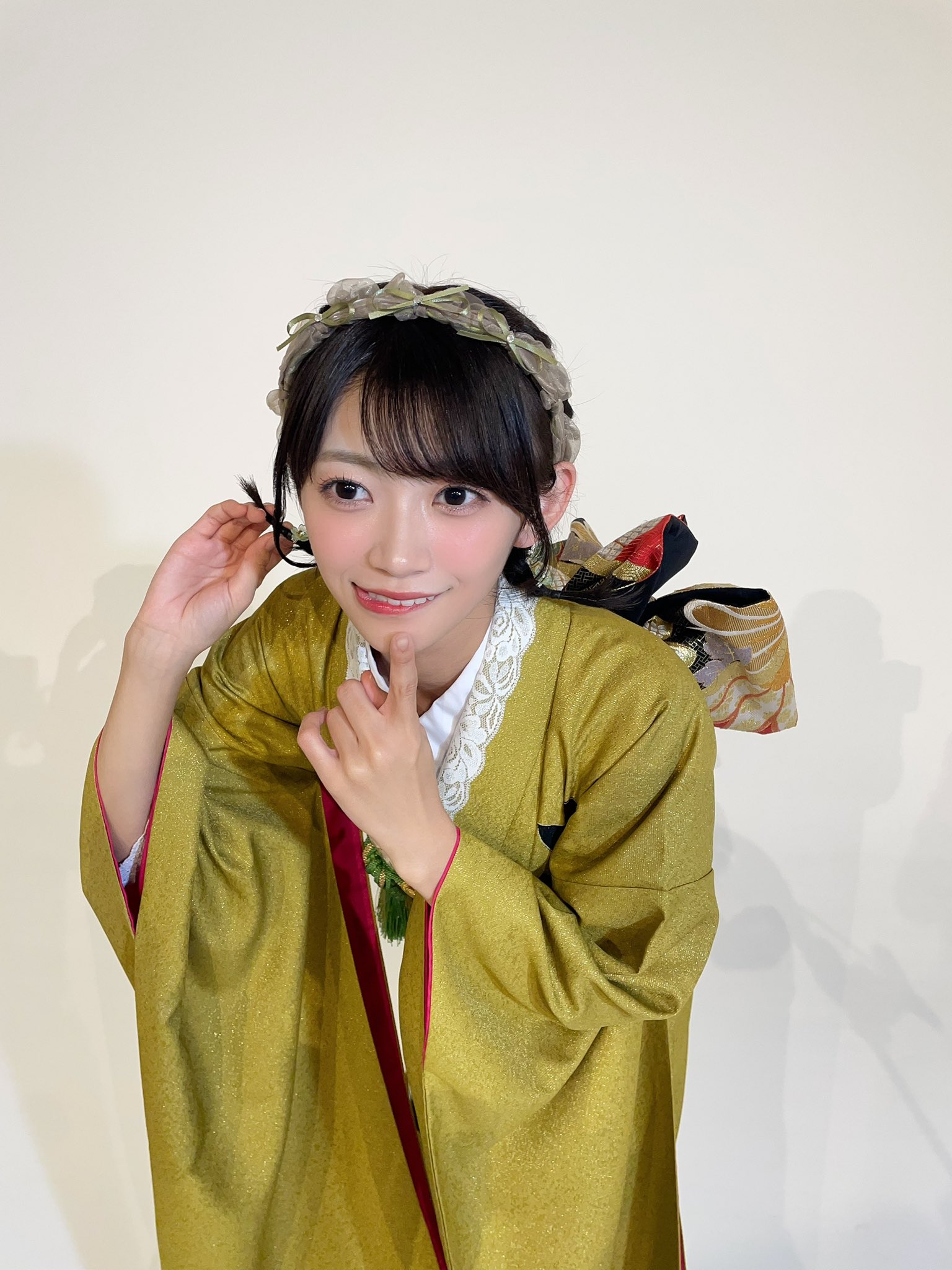 板倉可奈 振袖 チェキ