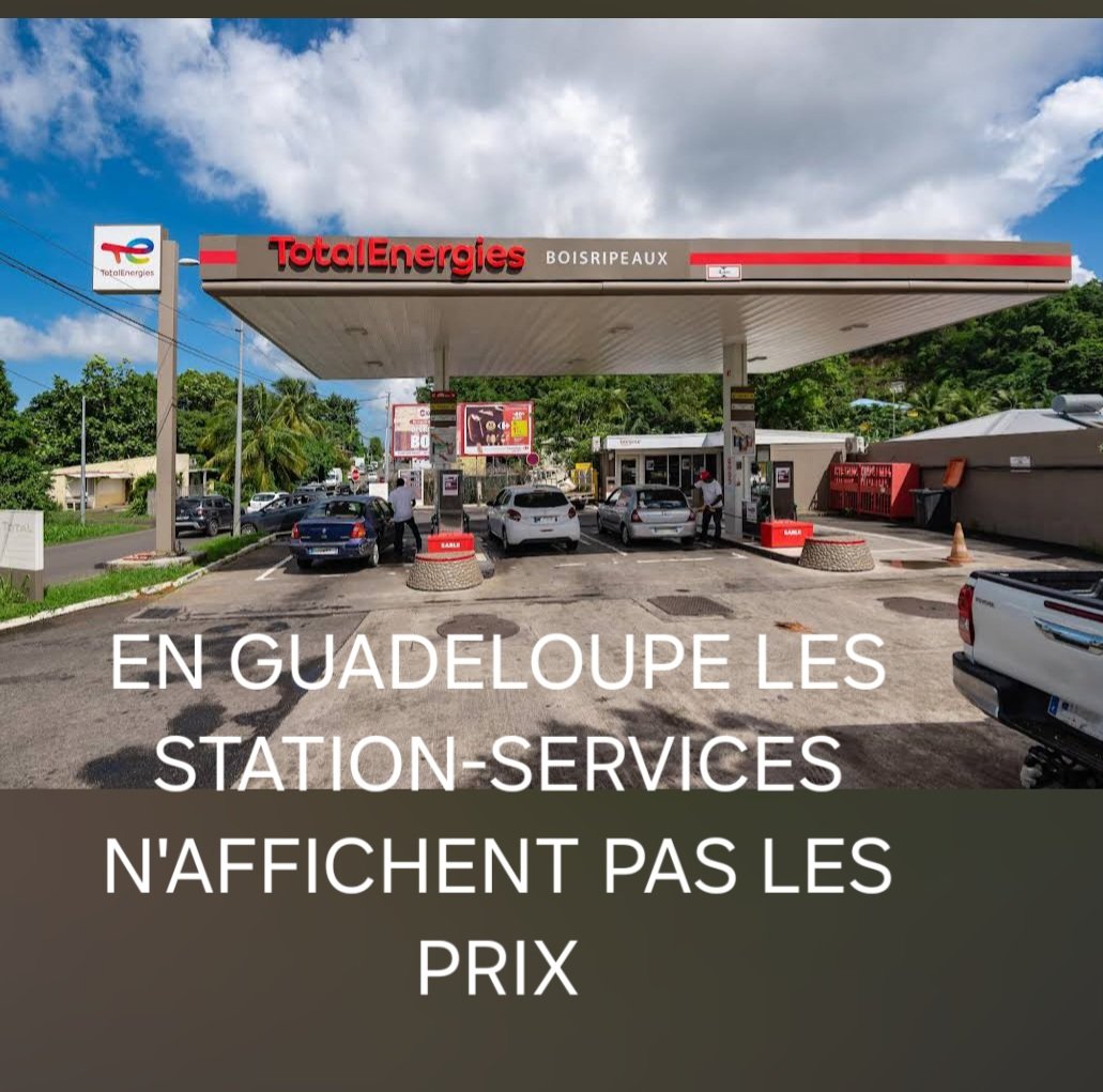 gwadeboy's tweet photo. La vie cher en guadeloupe:les station-service n'affiche pas les prix des carburant.Les automobiliste subissent le monopole de total energie,et ne peuvemt pas comparer les prix.#total #eliedomota #dompta #gwada #guadeloupe #diesel #essence #monopole #viecher https://t.co/XCpV2ikhYb