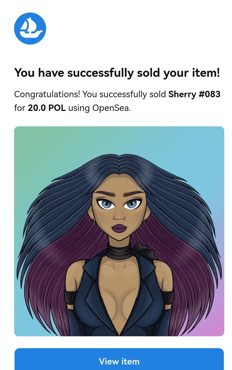 SherryNFTz's tweet image. OMG  SOLD 🔥🔥🔥
Congratulations dear friend @MetalheaDesq. 🎉🎉🎉
Thank you for your support again 💕
Your support means a lot to me. ❤️ Thank you very much🥰

#NFT #NFTcollections  #NFTProject #NFTArtist  #NFTsales