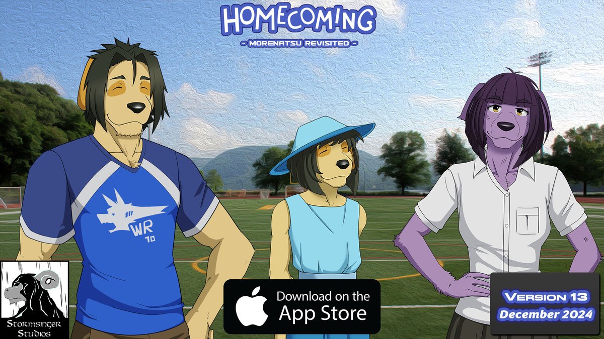 The iOS build of Homecoming ~Morenatsu Revisited~ Version 13 is now available on the App Store!

Many thanks for your patience during this wait.