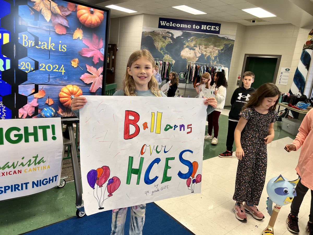 HCSgate's tweet image. Hampton Cove Elementary GATE students brought creativity and joy to November by designing floats and hosting a parade for the younger grades! 🎉✨ #StudentCreativity #ParadeFun #GATEProgram