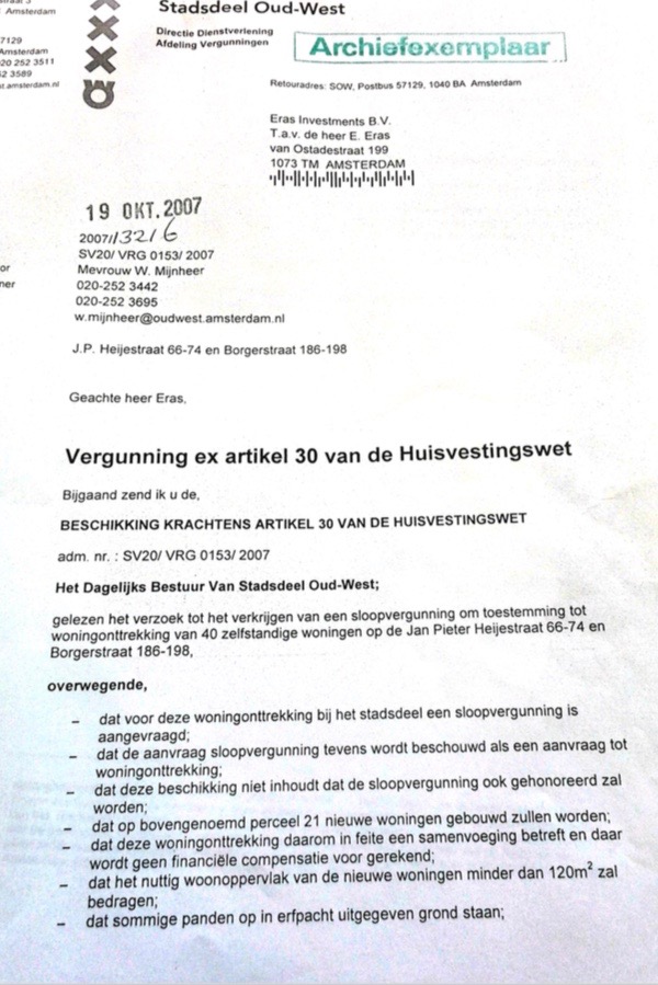 GEENHOTELMAARWONINGEN in Het Gat van de Kinkerbuurt!
Wisten jullie dat de 40 aan de woningvoorraad onttrokken woningen nooit financieel noch fysiek gecompenseerd hoefden te worden? En vervolgens dat de 21 woningen met het hotelplan als sneeuw voor de zon verdwenen zijn? Zie WOO