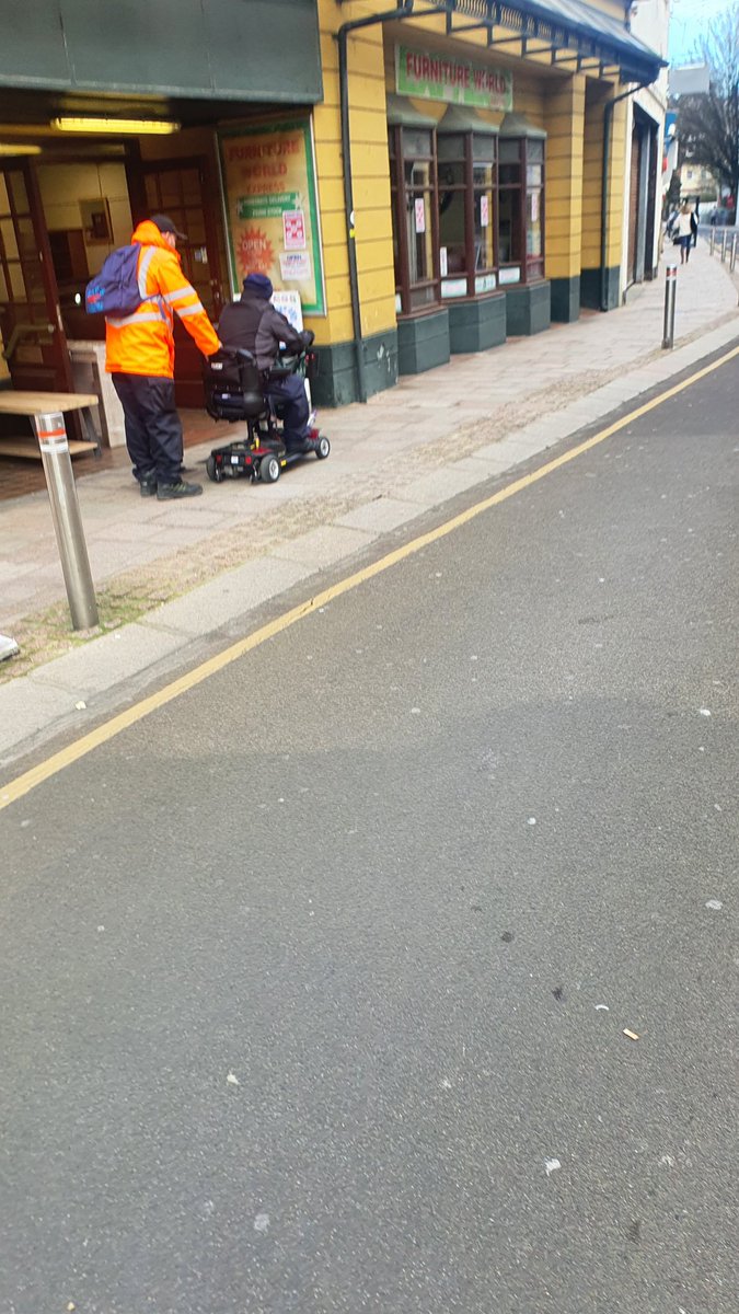 Robin Smith (@chiefjersey) on Twitter photo Just back from a brief patrol in <a href="/StHelierTCM/">St Helier Town Centre and Events</a>. A lady in King St. advised me of a gentleman whose mobility scooter had broken down. The man in the fluorescent coat kindly offered to push him home to Snow Hill. #onlyinJersey. Just back from a brief patrol in <a href="/StHelierTCM/">St Helier Town Centre and Events</a>. A lady in King St. advised me of a gentleman whose mobility scooter had broken down. The man in the fluorescent coat kindly offered to push him home to Snow Hill. #onlyinJersey.
