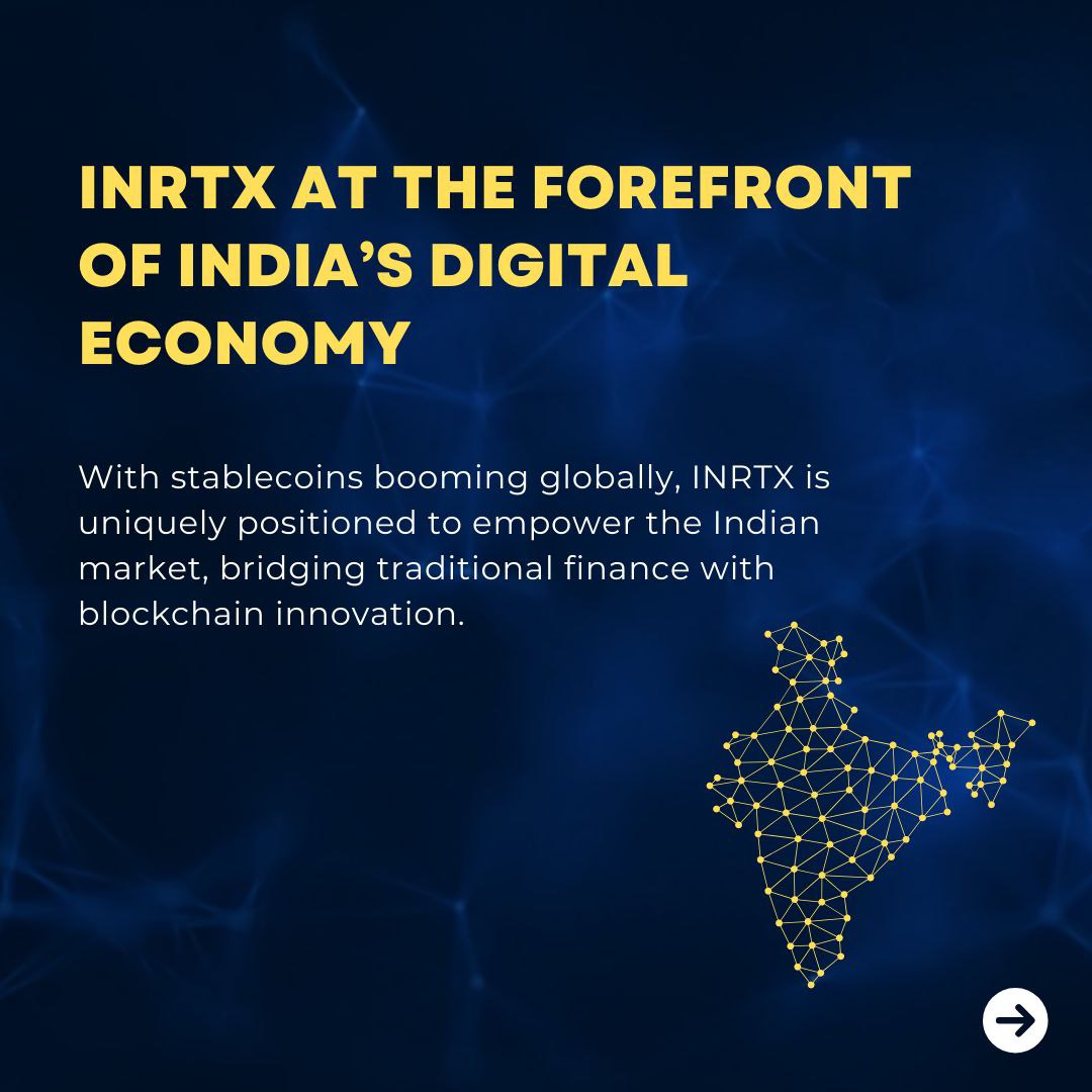 inrtx_io's tweet photo. 🇮🇳 INRTX is leading the way in India, mirroring the value of INR to enable fast, secure, and efficient #transactions.

💡 Be a part of the revolution. https://t.co/WPvK2kmJ9Q
