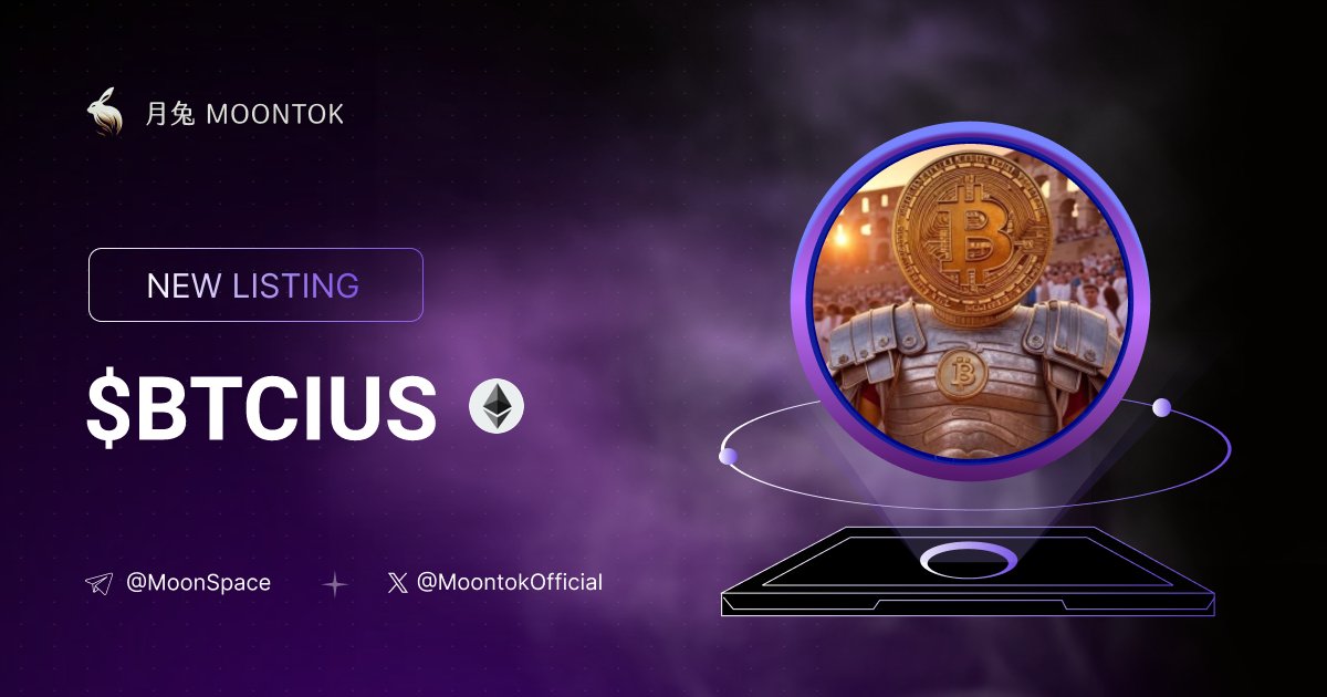 MoontokListing's tweet photo. ⚡ 月兔雷霆 - Moontok Xpress

BITCOIN Maximus  ( $BTCIUS )
https://t.co/rVofSyEbzC

0x289Af8e6095a22AfCa95a9768EF26D94fFA6934f

LIQ: $11,015 | MC: $20,269

#altcoin #memecoins @btciusmaximus @moontokofficial https://t.co/yKuDWIRueB