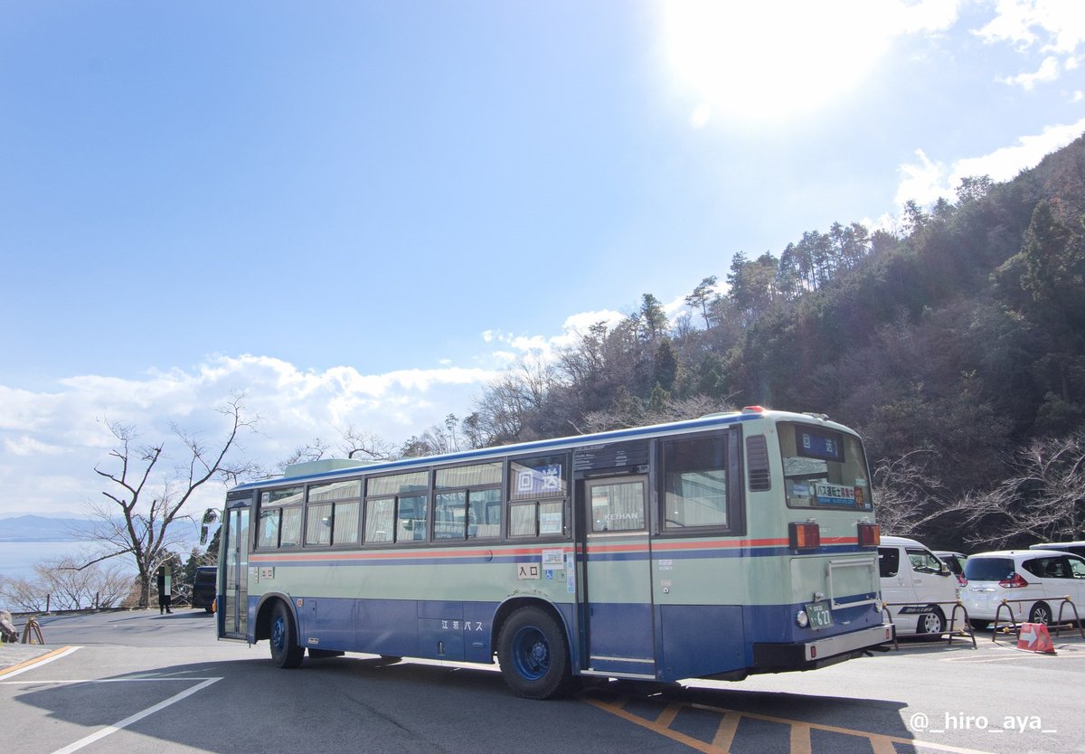 江若交通(江若バス)、びわ湖バレイ線に就く627号車。 矍鑠(かくしゃく