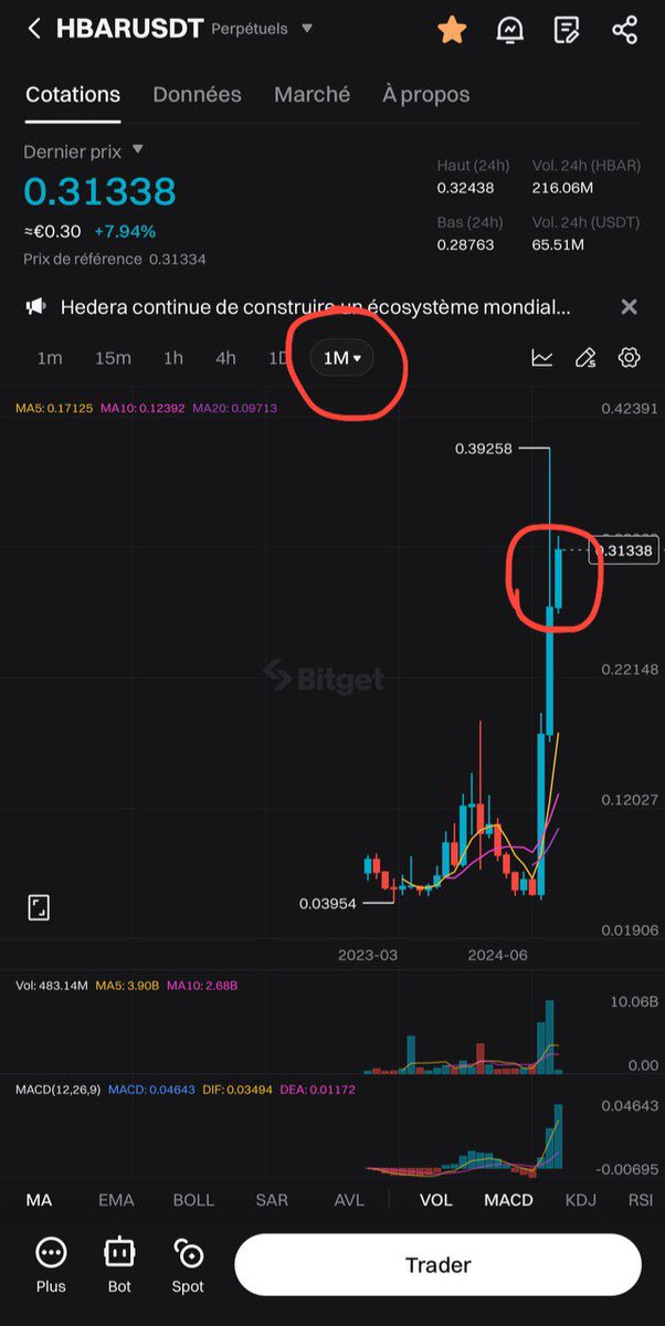 Streetbet_'s tweet image. Priority buying 
- Crypto with a candle monthly higher than the previous one = strong signal bullish. 
3 configurations different but all are bullish signal ✅
- Sui / Xrp / Pepe / Link / Hbar / Ada