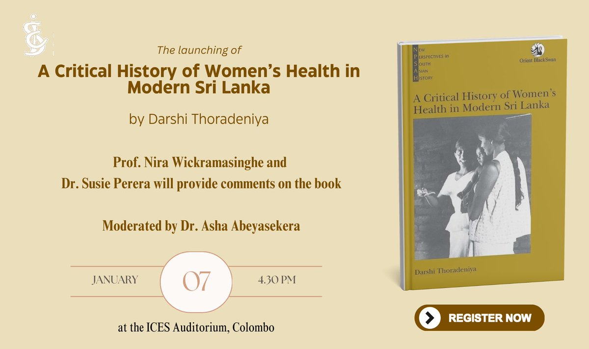 7th January 2025 at the ICES Colombo Auditorium

registration link : shorturl.at/AB44F