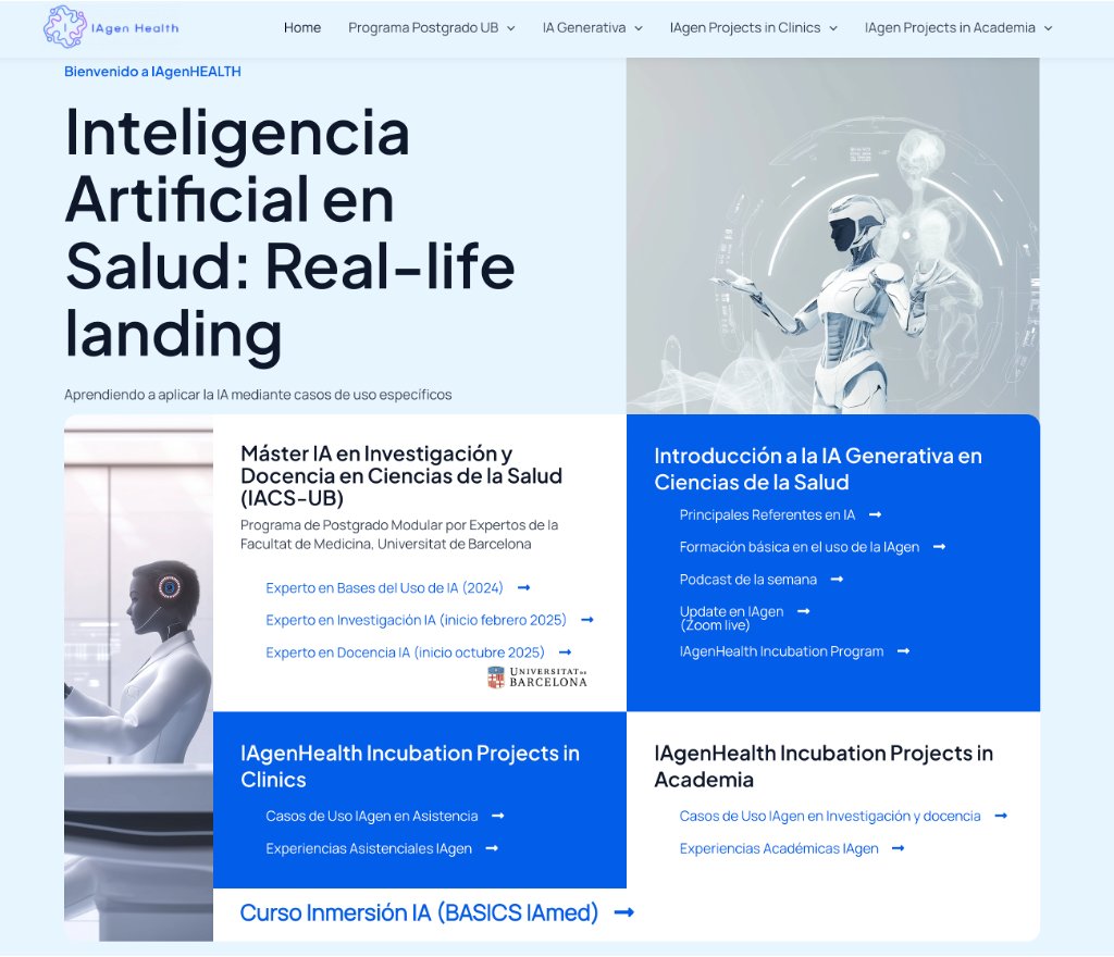DIPLOMA DE EXPERTO EN EL USO AVANZADO DE LA INTELIGENCIA ARTIFICIAL EN INVESTIGACIÓN EN CIENCIAS DE LA SALUD DE LA UNIVERSIDAD DE BARCELONA
Programa Universitario de Postgrado “Máster en el Uso de la Inteligencia Artificial en Investigación y Docencia en Ciencias de la Salud”,