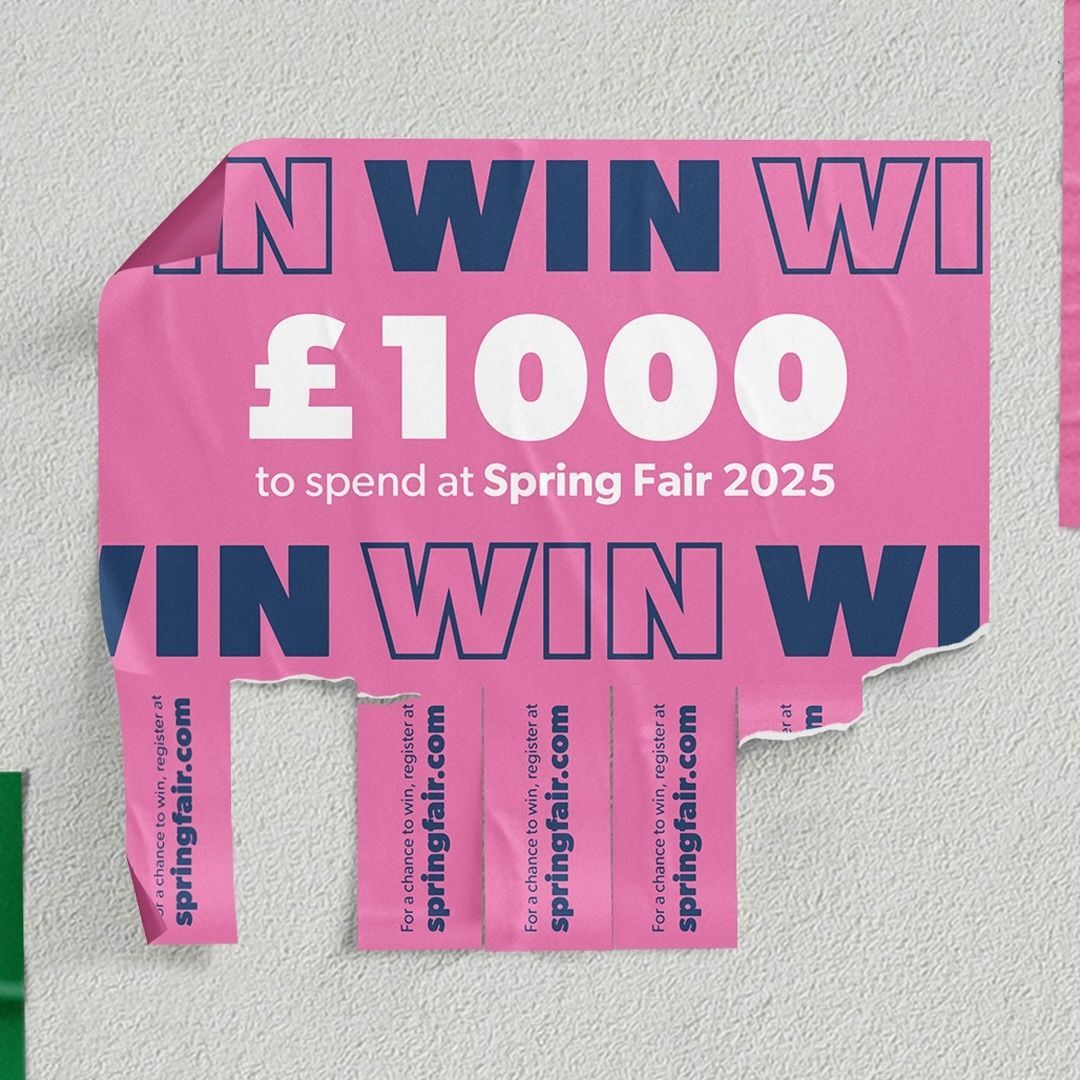 Spring Fair Launches £1000 Competition 

Spring Fair has announced the launch of a competition to win £1000 to spend at the February 2025 show. To be in with a chance to win, simply register for the show before 6th January 2025. 

buff.ly/3VHWflI