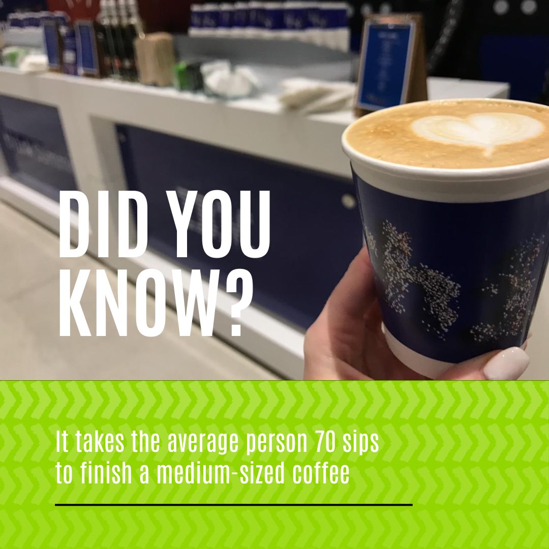 Did you know it takes the average person 70 sips to finish a medium-sized coffee? ☕ 
Why not make every sip count with Barmotion's gourmet coffee stations—perfect for fueling productivity at any event! 🚀

#Barmotion #EventProfs #MobileBars #BrandedBars #CoffeeFacts #SipSmart