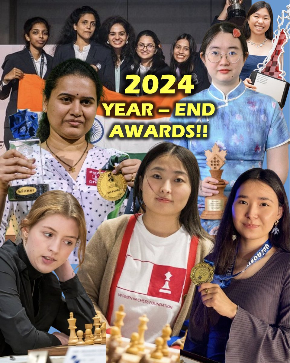 OnTheQueenside's tweet image. Get ready! The 2024 Chess Awards are starting soon!! (maybe even today! 😁) 

Who will win Player of the Year? 🤔 Junior of the Year? 🤔 Performance of the Year? 🤔 And more! 😮

It&apos;s up to you! 😁

#chess #womeninchess #ChessYearAwards