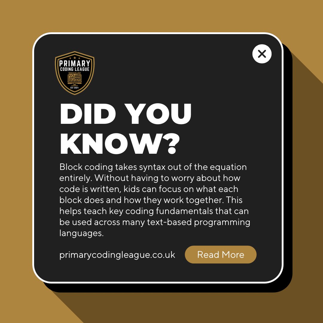 Primary Coding League tweet media