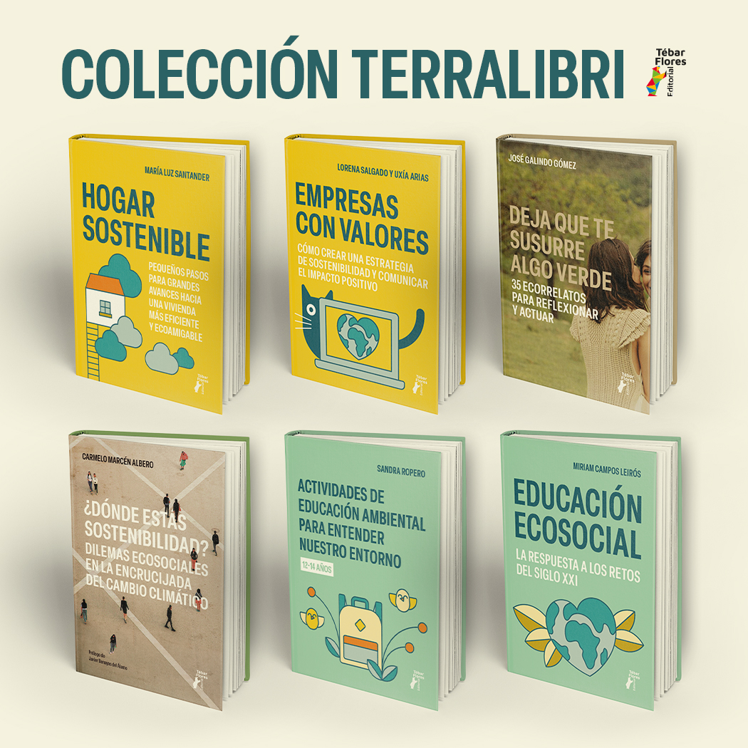 ¡Hola de nuevo! Bienvenidos a un año apasionante, lleno de novedades que nos ilusionan y que esperamos te gusten tanto como a nosotros. Iniciamos este año 2025 con los primeros libros de la colección Terralibri, dedicados a la sostenibilidad y el respeto por el medio ambiente.
