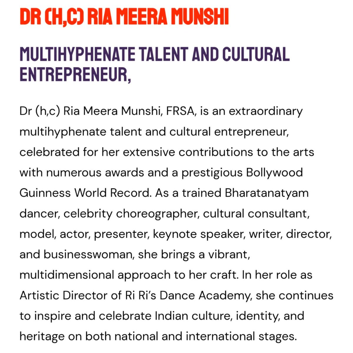 Dr (h,c) Ria Meera Munshi, FRSA (@ririsdanceacad) on Twitter photo ๐ TEDx! ๐ Thrilled to announce my first <a href="/TEDx/">TEDx</a> talk showcasing my passion for Indian Culture and our innovative projects at Ri Ri's Dance Academy! ๐คโจ
๐ฆ tedxuniversityofsalford.co.uk/2025-speakers/โฆ
๐ฆ linktr.ee/riameera
#TEDx #Speaker #Indian #Arts <a href="/TEDxSalford/">TEDxSalford</a> #Culture #Dance #Dr #Theatre ๐ TEDx! ๐ Thrilled to announce my first <a href="/TEDx/">TEDx</a> talk showcasing my passion for Indian Culture and our innovative projects at Ri Ri's Dance Academy! ๐คโจ
๐ฆ tedxuniversityofsalford.co.uk/2025-speakers/โฆ
๐ฆ linktr.ee/riameera
#TEDx #Speaker #Indian #Arts <a href="/TEDxSalford/">TEDxSalford</a> #Culture #Dance #Dr #Theatre