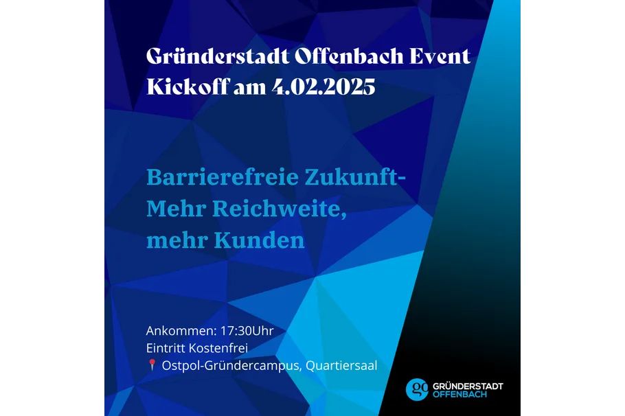 #Barrierefreiheit als Wettbewerbsvorteil nutzen – wie das geht, wird auf einer Veranstaltung der Gründerstadt #Offenbach am 4. Februar erklärt. Infos und Anmeldung: offenbach.de/unternehmen/gr…