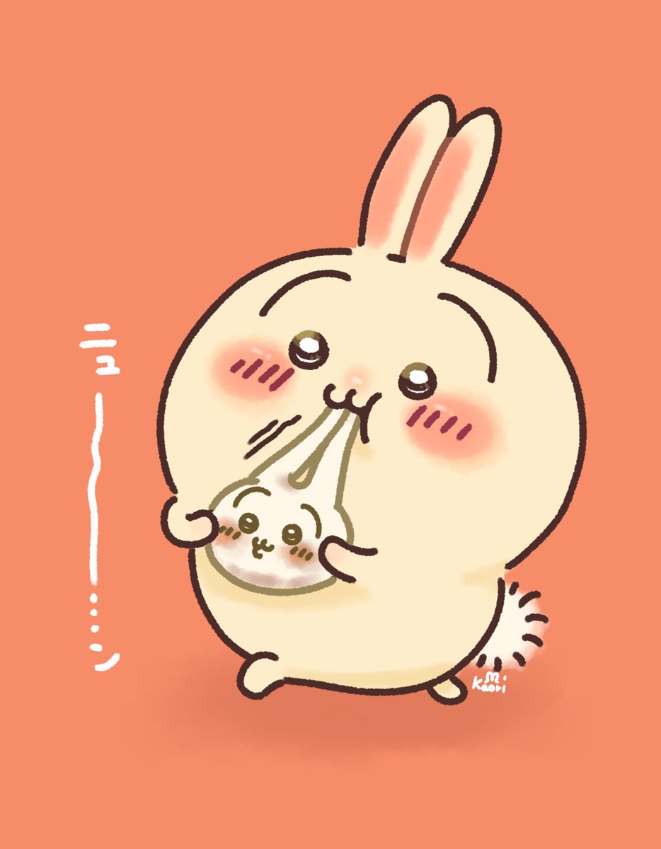 K_Happiness1029's tweet photo. うさぎのお餅を食べるうさぎ

 #ちいかわファンアート https://t.co/IkwZVIGlno