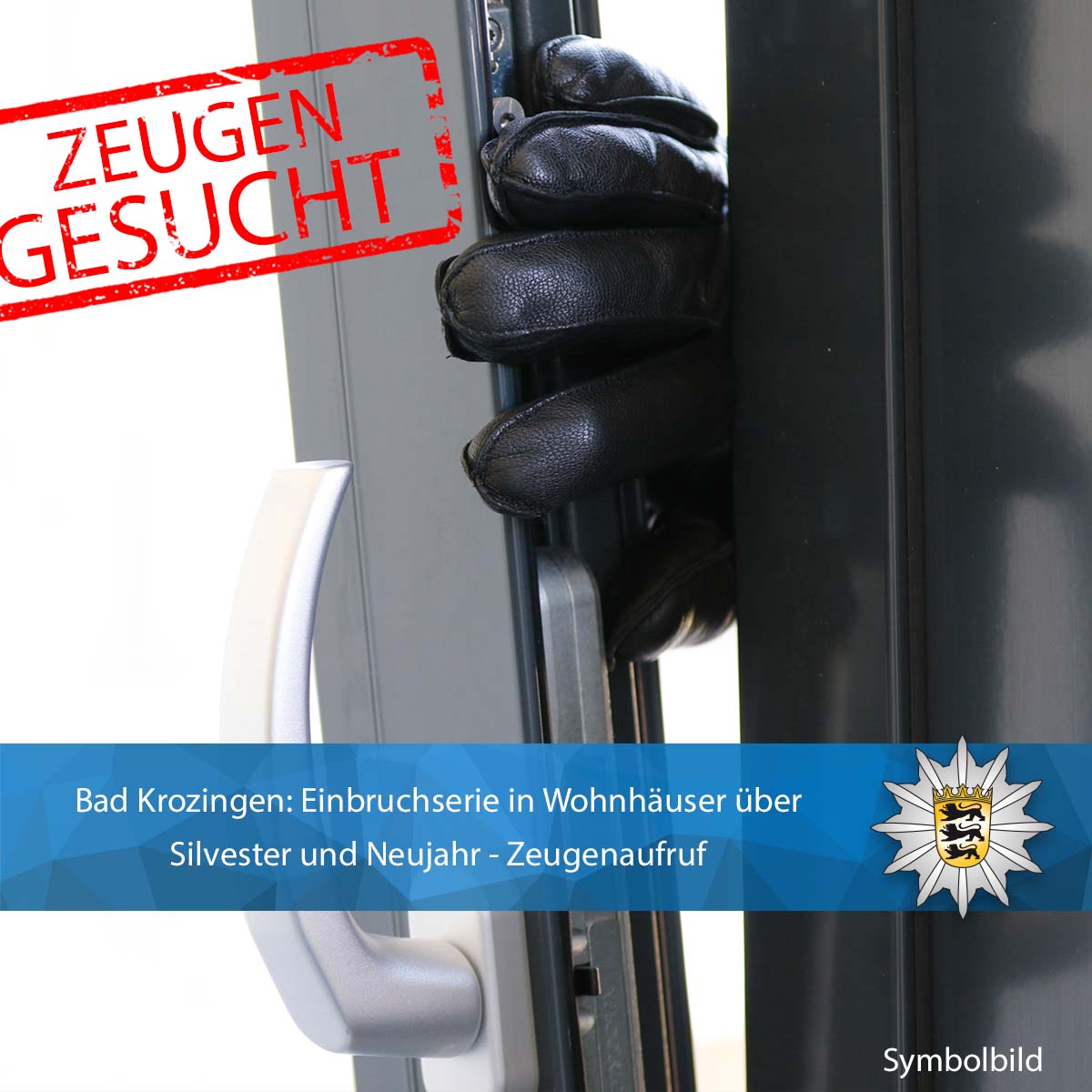PolizeiFR's tweet image. 🚔 #BadKrozingen: Einbruchserie in Wohnhäuser über #Silvester und #Neujahr - Zeugenaufruf: presseportal.de/blaulicht/pm/1…

Hinweise werden rund um die Uhr durch den Kriminaldauerdienst unter der Telefonnummer ☎️  0761 882-2880 entgegengenommen.