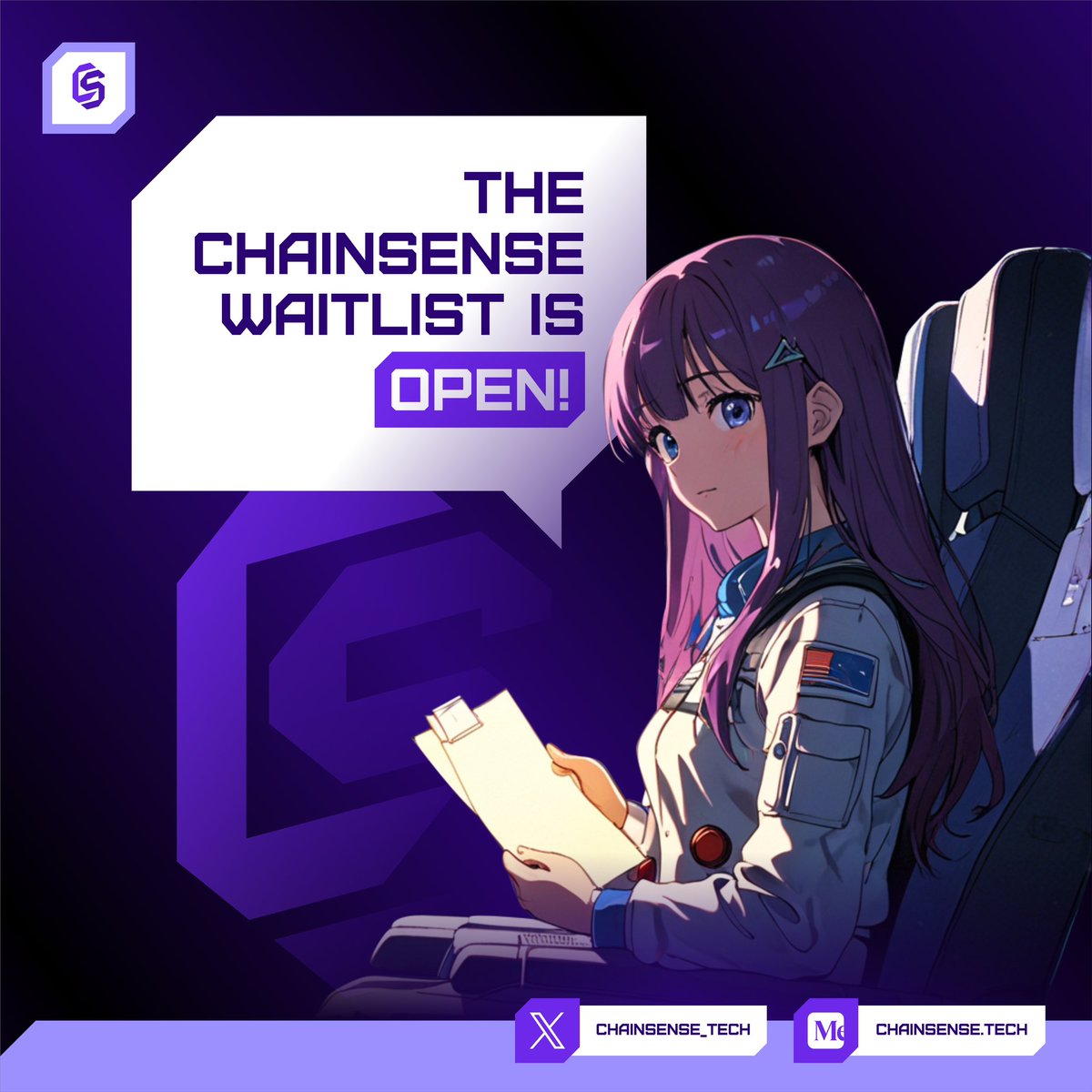 🚀 The ChainSense waitlist is OPEN! Secure your seat for smarter on-chain tracking with AI. Gain early access, earn double points, and join the Web3 revolution! 🌌✨

✅ Steps to join:
1️⃣ Complete the Galxe task: app.galxe.com/quest/chainsen…
2️⃣ Submit your waitlist entry: